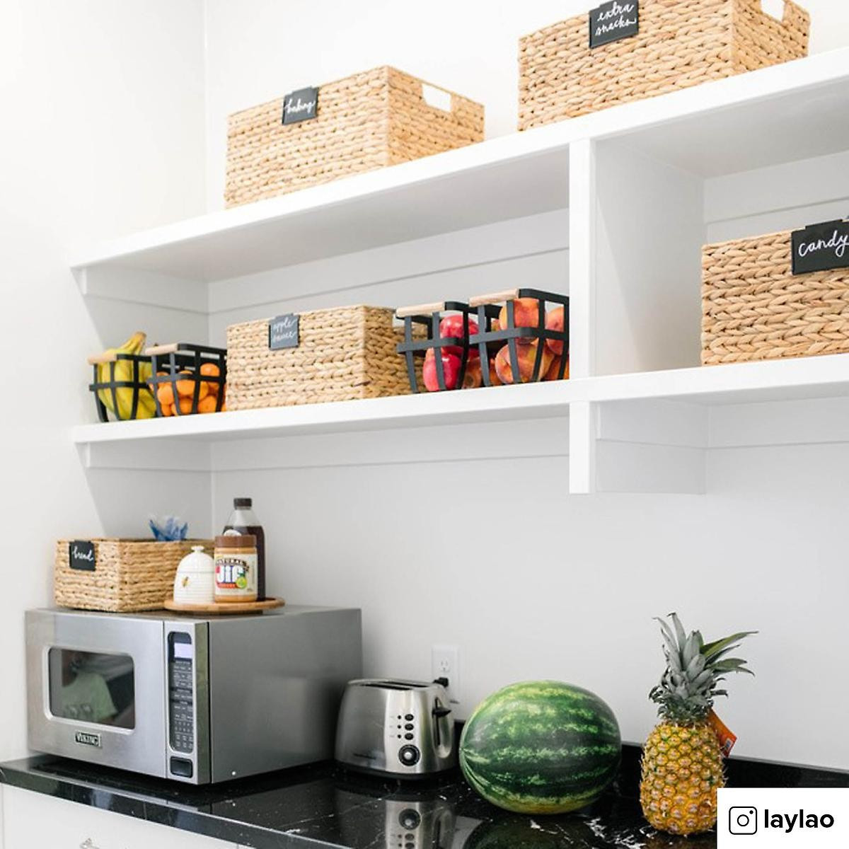 Black Bin Clip Labels | The Container Store