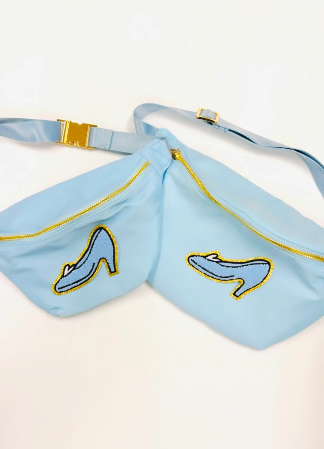 Cinderella Inspired Fanny Pack Glass Slipper Fanny Pack Park Bag Patch Bag Crossbody Bag Belt Bag... | Etsy (US)