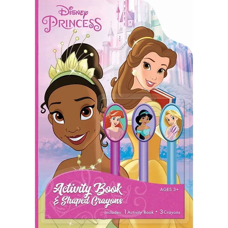 Disney Princess 24-Page Coloring and Activity Book with 3 Character Crayons, by Bendon | Walmart (US)