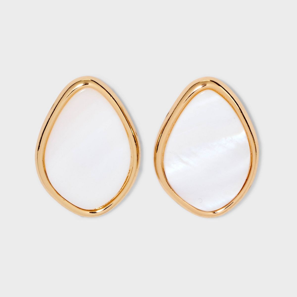Oval Button Earrings - A New Day™ | Target