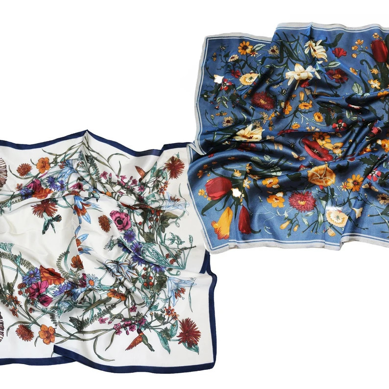 ULTRA SILKY FLORAL Scarf | Etsy (US)