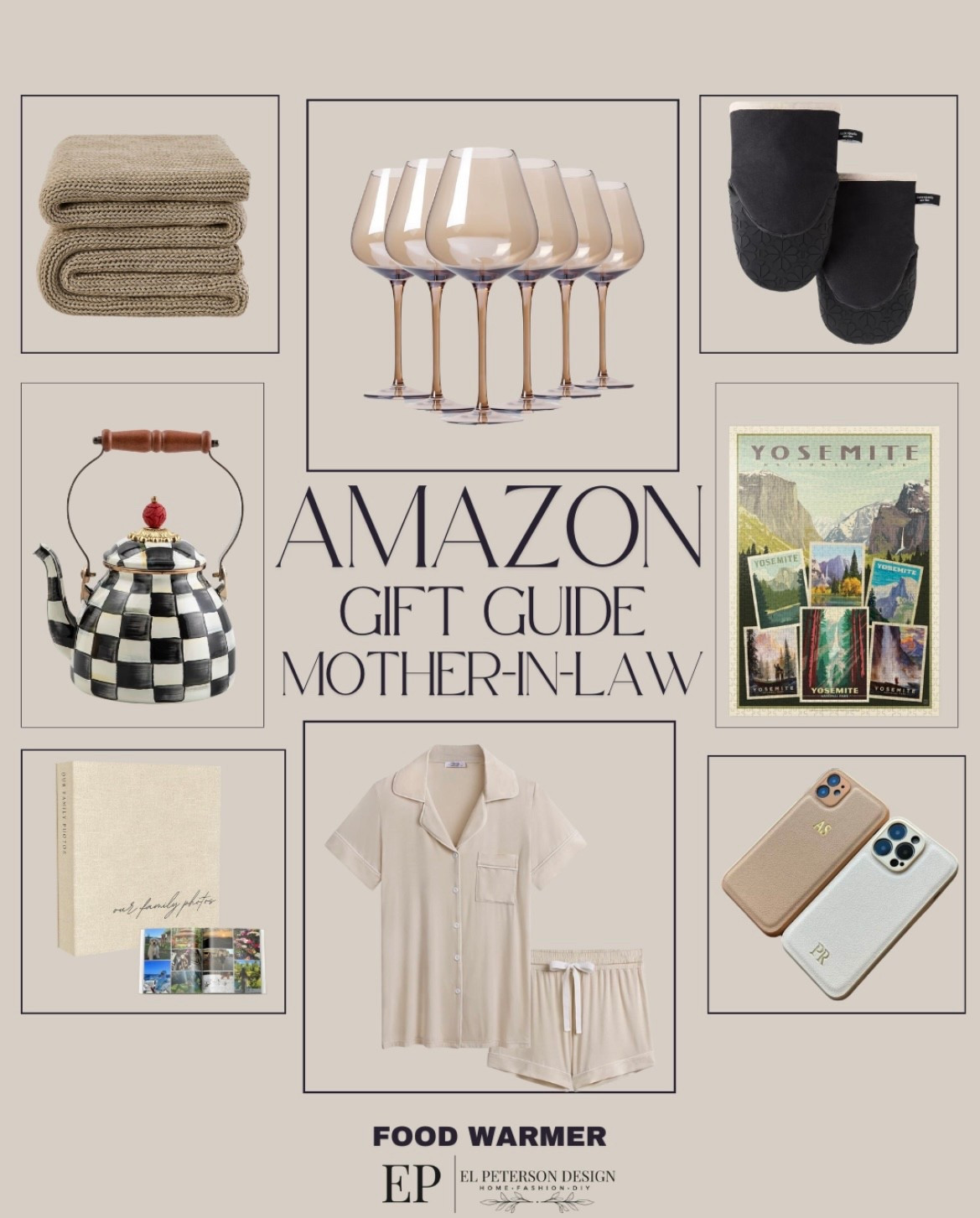 Amazon
Gift guide for the mother in law
Wine glasses 
Phone case
Photo album
Tea kettle
Blanket
Kitchen mitts
Pjs 

#LTKFindsUnder50 #LTKGiftGuide #LTKFindsUnder100