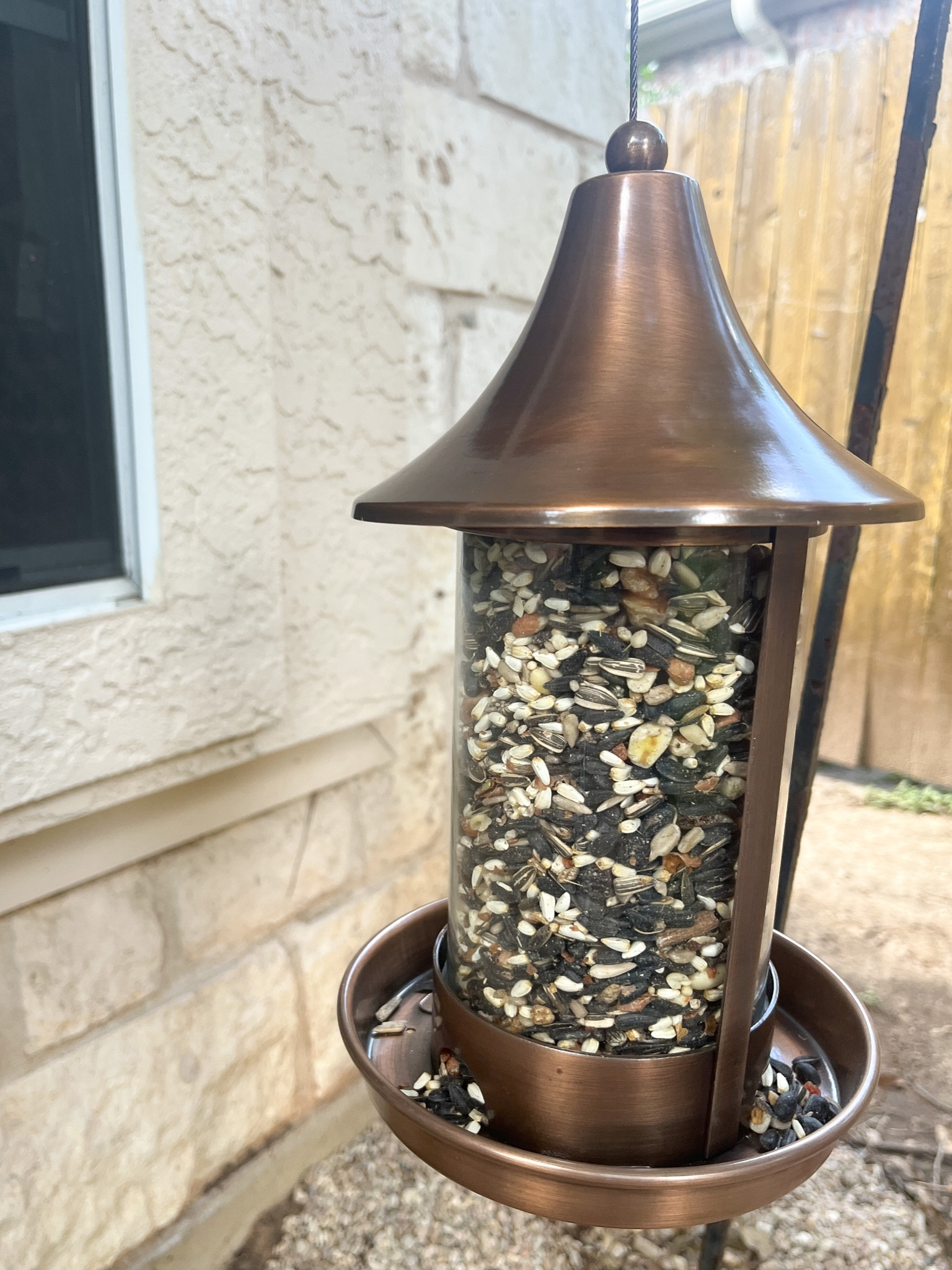 Cute copper bird feeder 

#LTKSeasonal #LTKsalealert #LTKhome