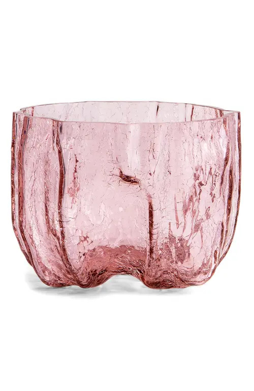 Kosta Boda Crackle Pink Glass Vase at Nordstrom | Nordstrom