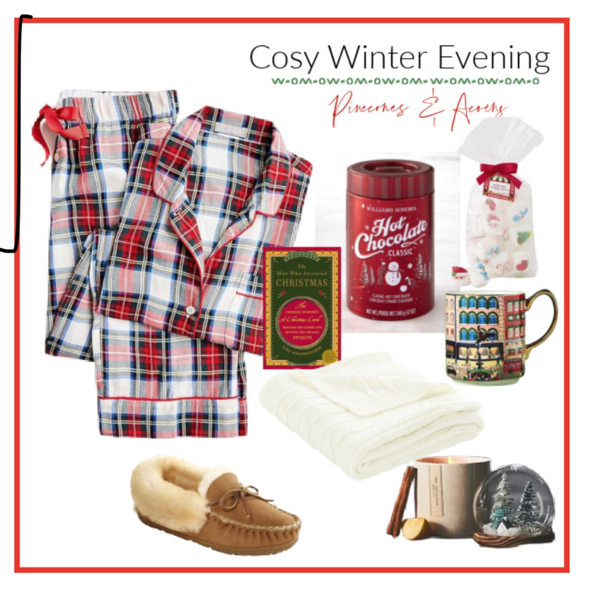 Get cosy and comfy this season to watch movies, spend the day in bed or to sit by the fire. Plaid pajamas, slippers, a book, a throw and a cup of hot chocolate with marshmallows, what more do you need? 

#LTKHoliday #LTKSeasonal
