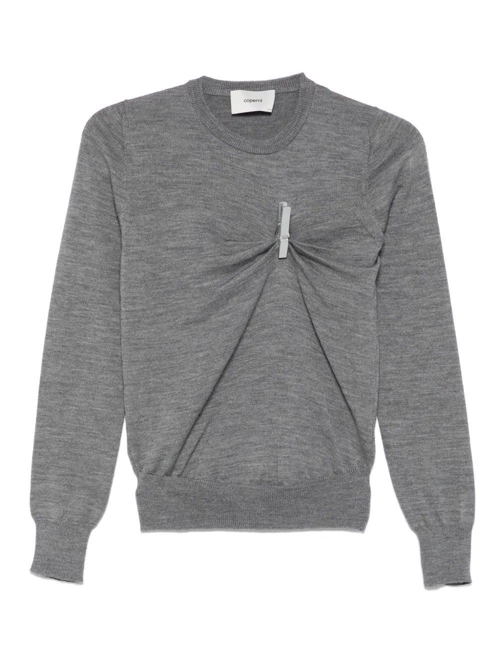 Coperni clip-detail Jumper | Grey | FARFETCH | Farfetch Global