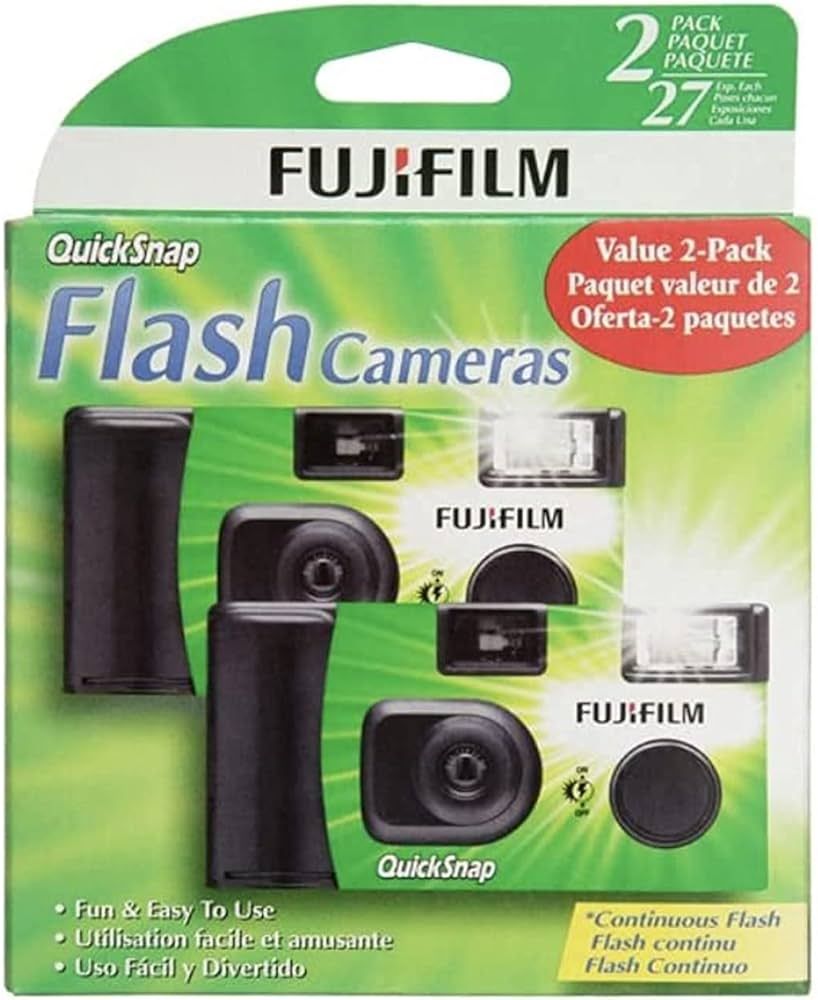 Fujifilm QuickSnap Flash 400 Disposable 35mm Camera (Pack of 2) | Amazon (US)