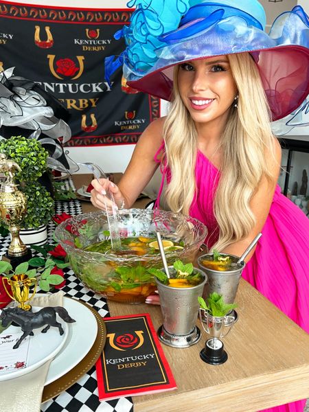 Kentucky derby party. Kentucky derby style. Kentucky derby hat. Kentucky derby outfit. Mint julep. Punch bowl. Kentucky derby decor 

#LTKparties #LTKSeasonal #LTKhome