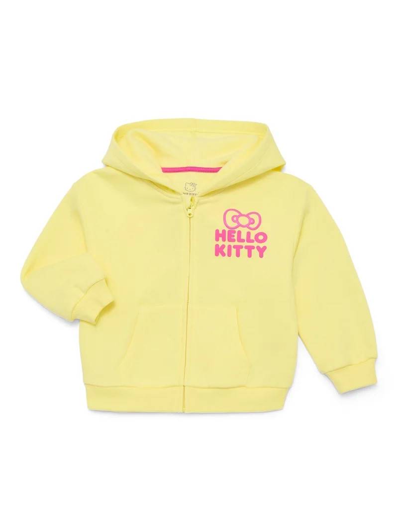 Hello Kitty Toddler Girls Full Zip Graphic Hoodie, Sizes 12M-5T | Walmart (US)