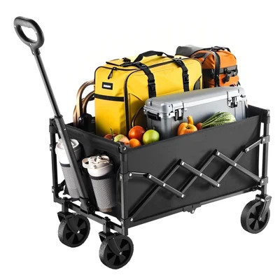 Collapsible Folding Wagon with Wheels, Wagons Carts Foldable with 225lbs Capacity, Lightweight Portable Utility Wagon Cart for Grocery Shopping Sports | Wayfair North America