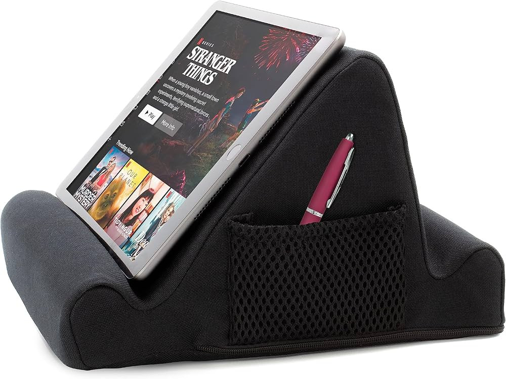 Brookstone - Memory Foam Lap Desk Tablet Holder, Holds Phones, iPads, E-Book Readers, 2 Viewing A... | Amazon (US)