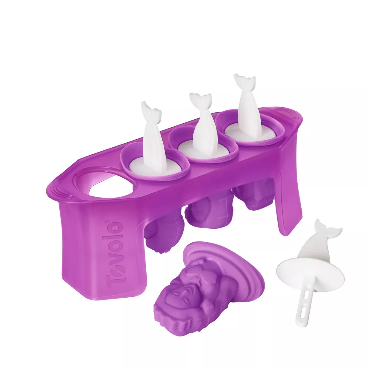 Tovolo Mermaid Popsicle Mold: 4-Cavity, Dishwasher-Safe, Clear Plastic, 5-Piece Set, 2.6 oz Capac... | Target