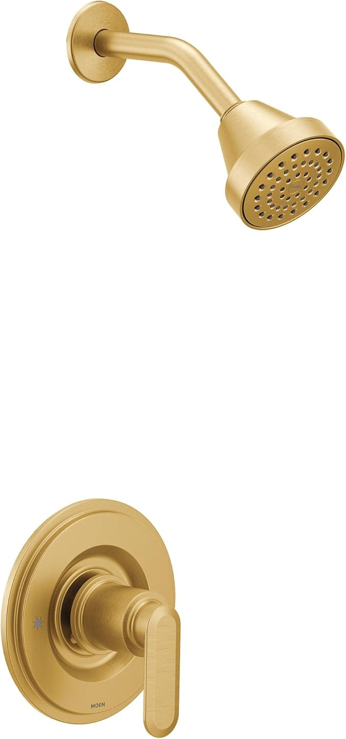 Moen Greenfield Brushed Gold Single Handle Eco-Performance Tub and Shower Faucet Featuring Shower... | Amazon (US)