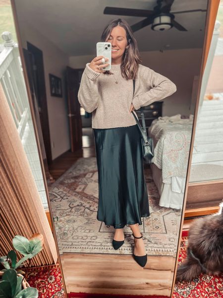My skirt is from ogl move and unable to be linked on here-I am wearing size small. I also linked some similar options. My sweater is a size medium— I sized up because it’s a cropped fit 

#LTKfindsunder50 #LTKSeasonal #LTKstyletip