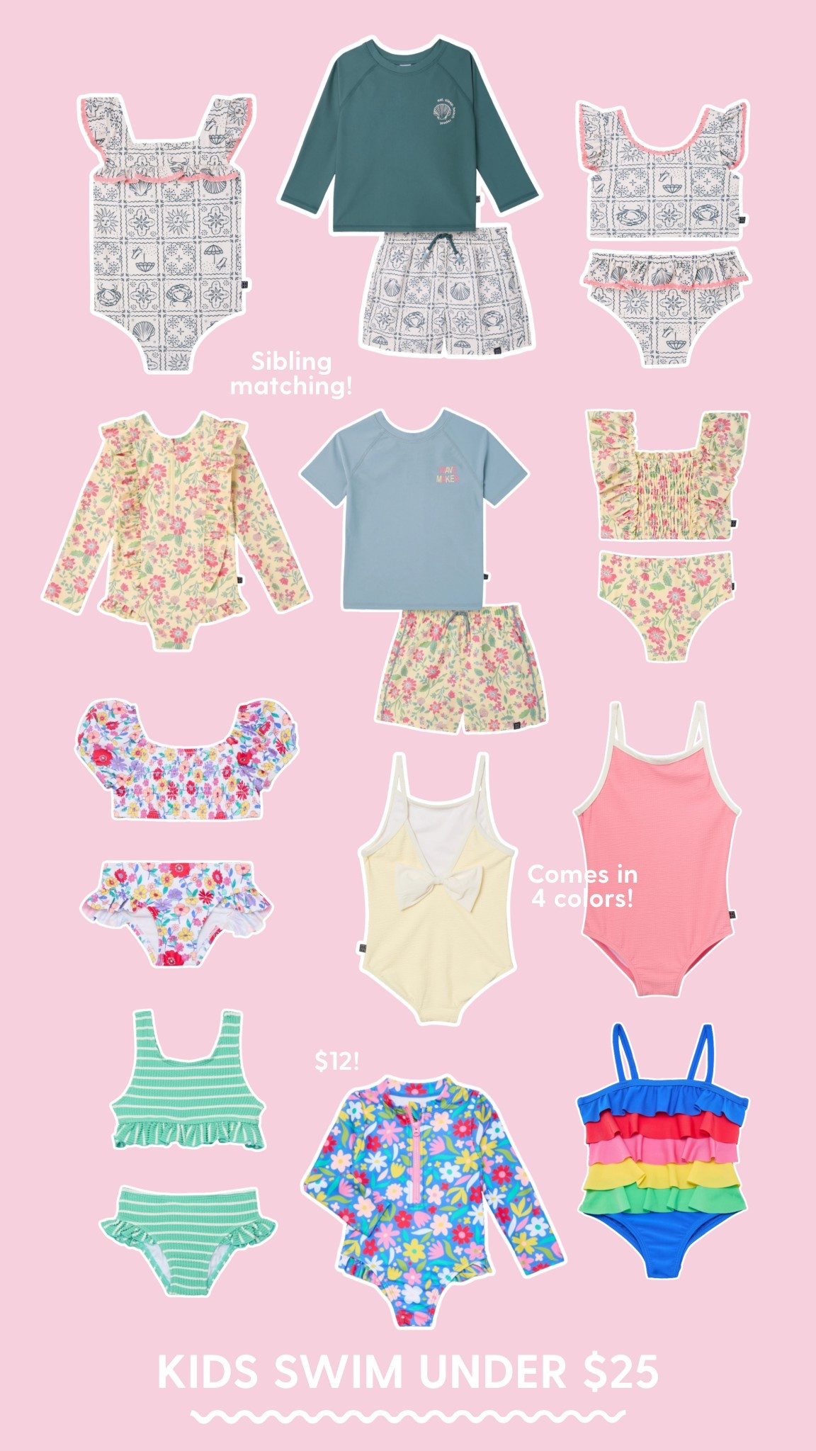 Kids swim under $20! 

#kids #swimwear #swimsuit #easter #walmart #walmartfind

#LTKSwim #LTKSeasonal #LTKKids