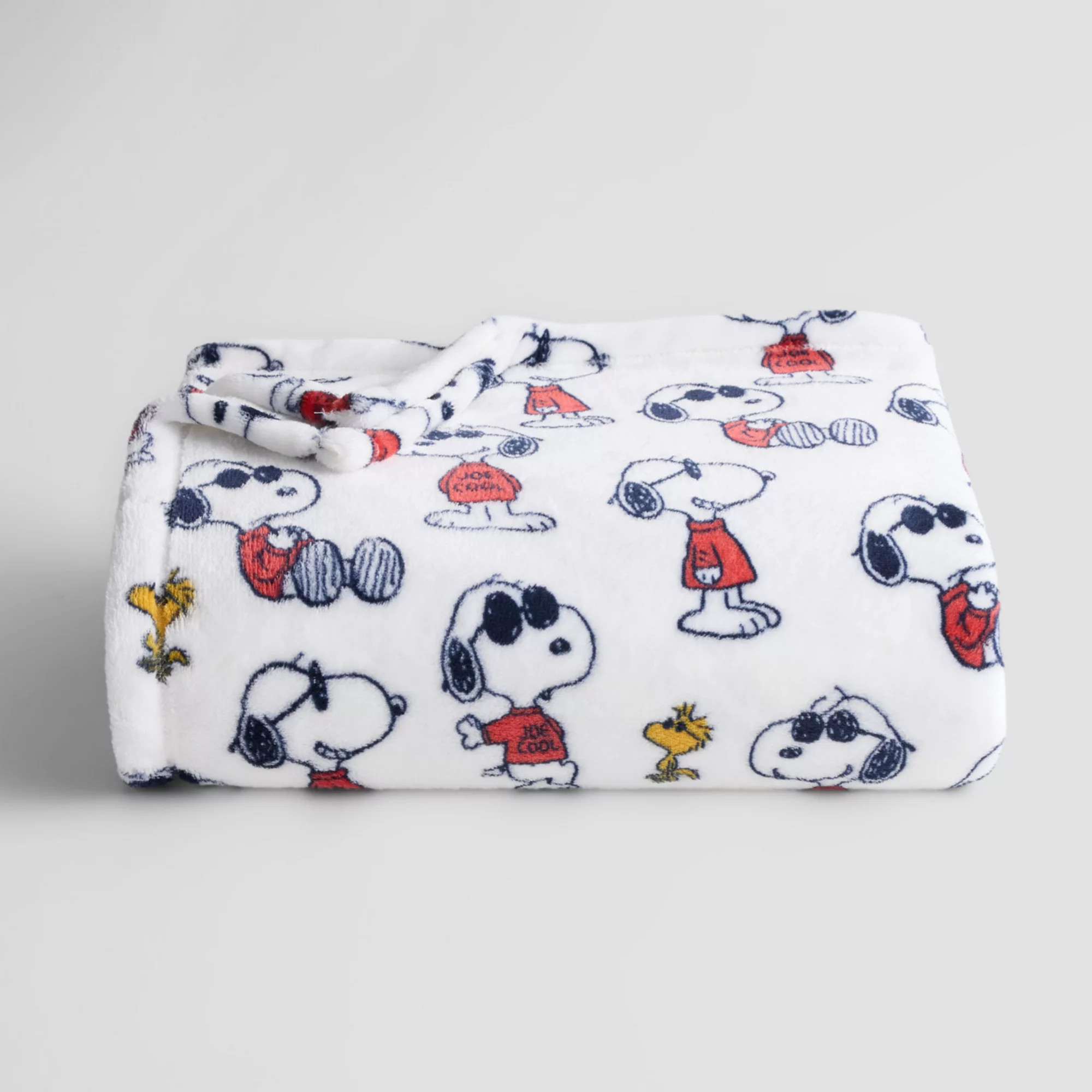 The Big One\u00ae Peanuts Snoopy & Woodstock Joe Cool Plush Throw Blanket | Kohl's