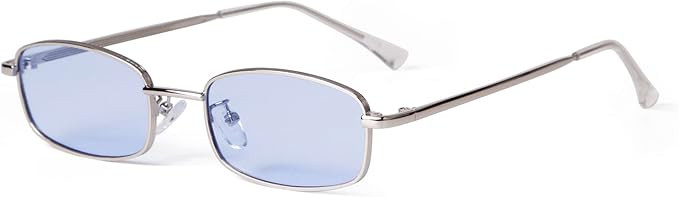 ADE WU Fashion Rectangle Sunglasses for Women Men Retro Small y2k Narrow Rectangular Sun Glasses ... | Amazon (US)