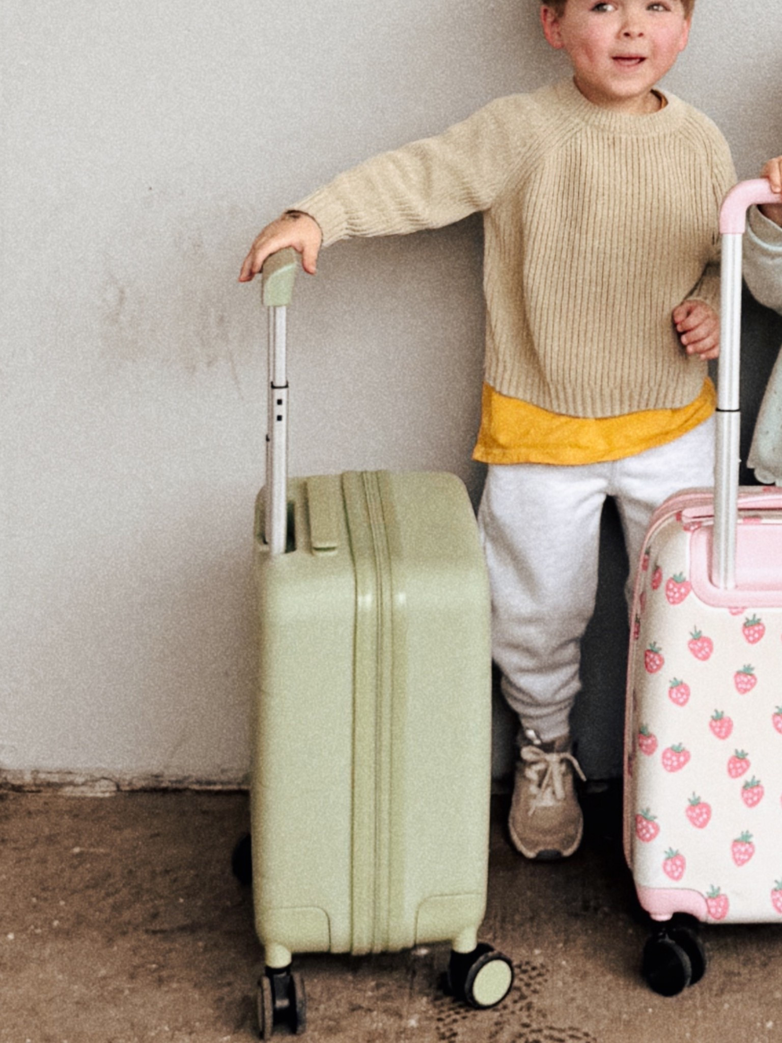 Emmitt's suitcase! Fits under the seat on most airlines!