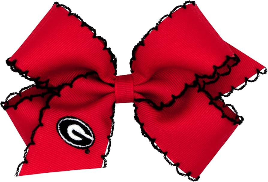 Divine Creations Girls' Collegiate Themed Game Day Logo Print Hair Bow by Wee Ones on a WeeStay C... | Amazon (US)