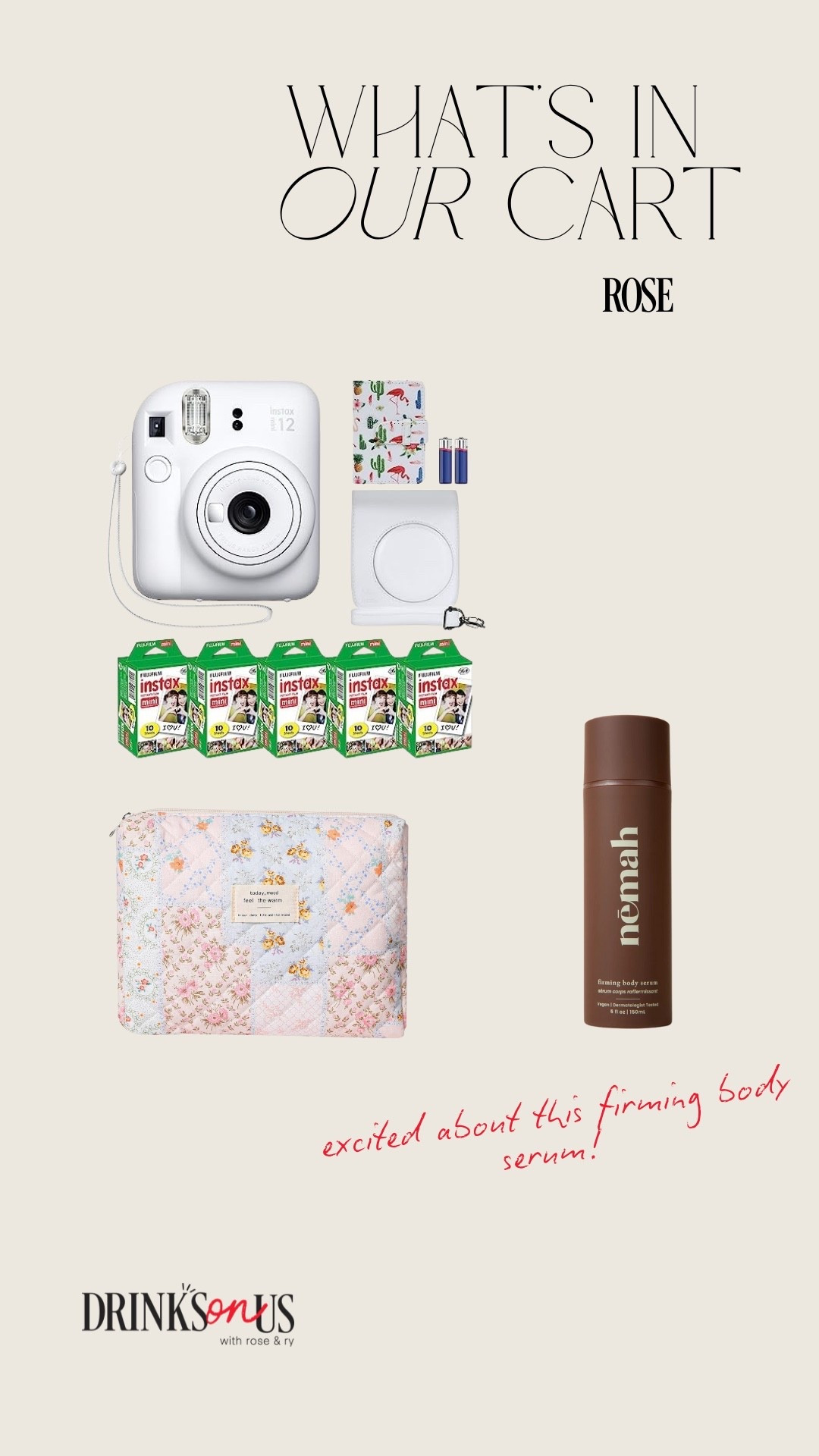 Products mentioned in S02: Episode 44 of Drinks On Us, “Whats In Your Cart?” segment!! #LTKCyberWeek 

#LTKmomlife #LTKselfcare #LTKGiftGuide