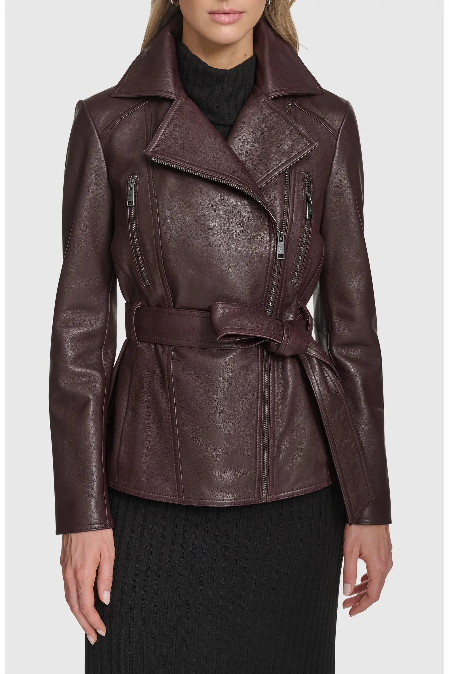 Violet Leather Trench Jacket (Women) | Nordstrom | Nordstrom