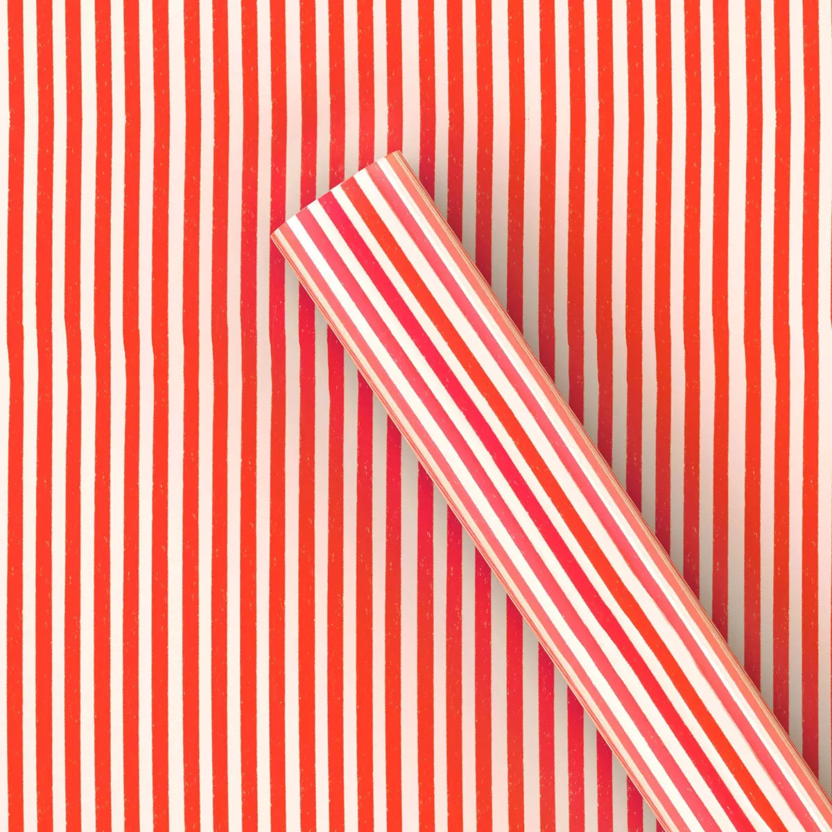 Ebony Glenn 25 sq ft Striped Christmas Gift Wrap Red/White - Wondershop™ | Target
