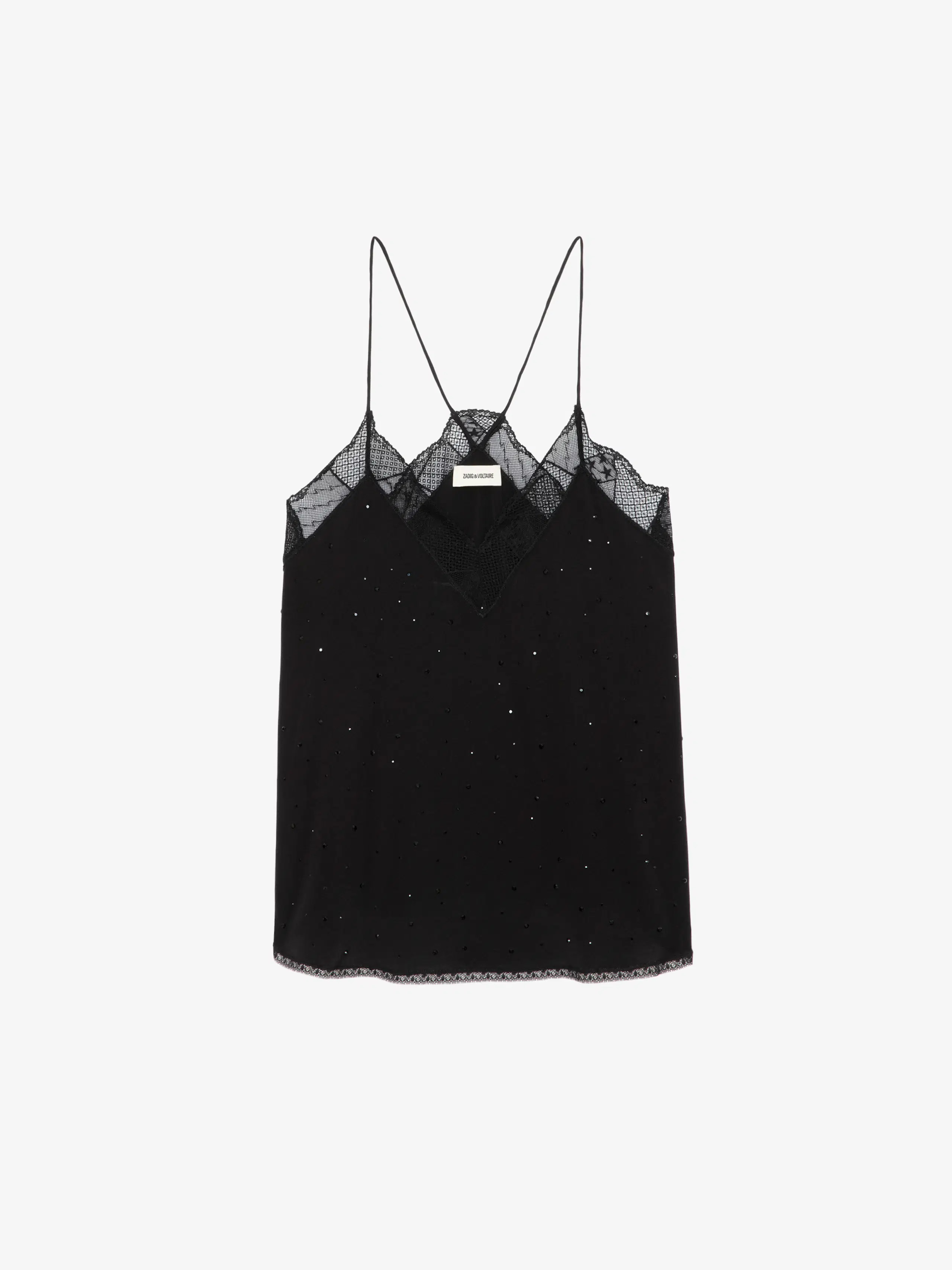 Christy Diamanté Silk Camisole | Zadig et Voltaire (US)