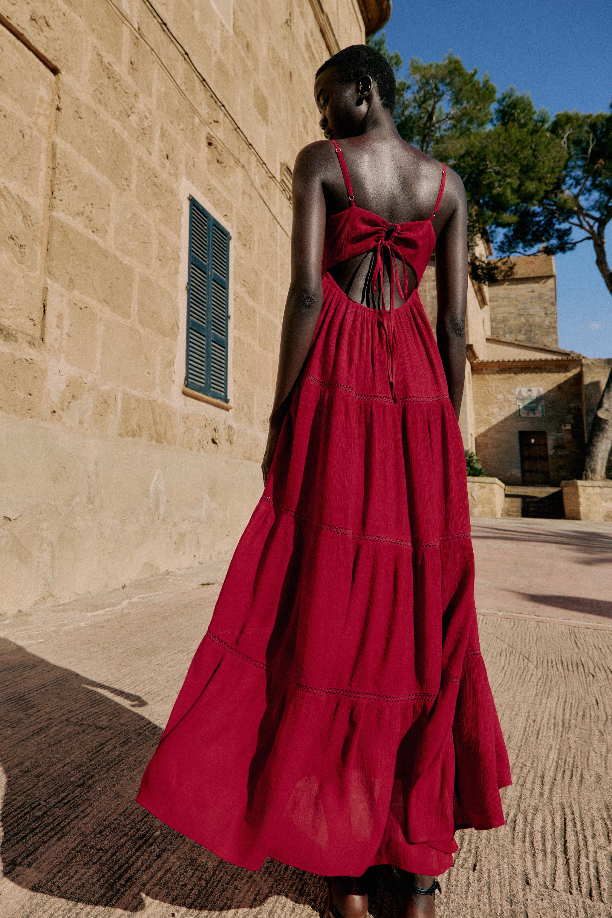 LONG STRAPPY DRESS | Zara UK