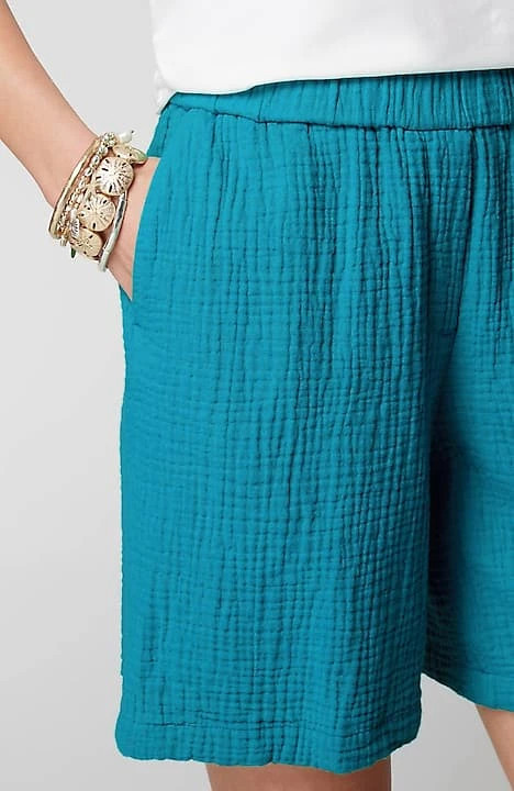 Easy Cotton-Gauze Pull-On Shorts | J. Jill