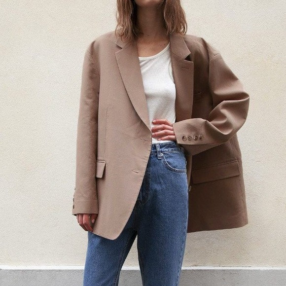The Frankie Shop Bea Blazer in Latte size Small | Poshmark