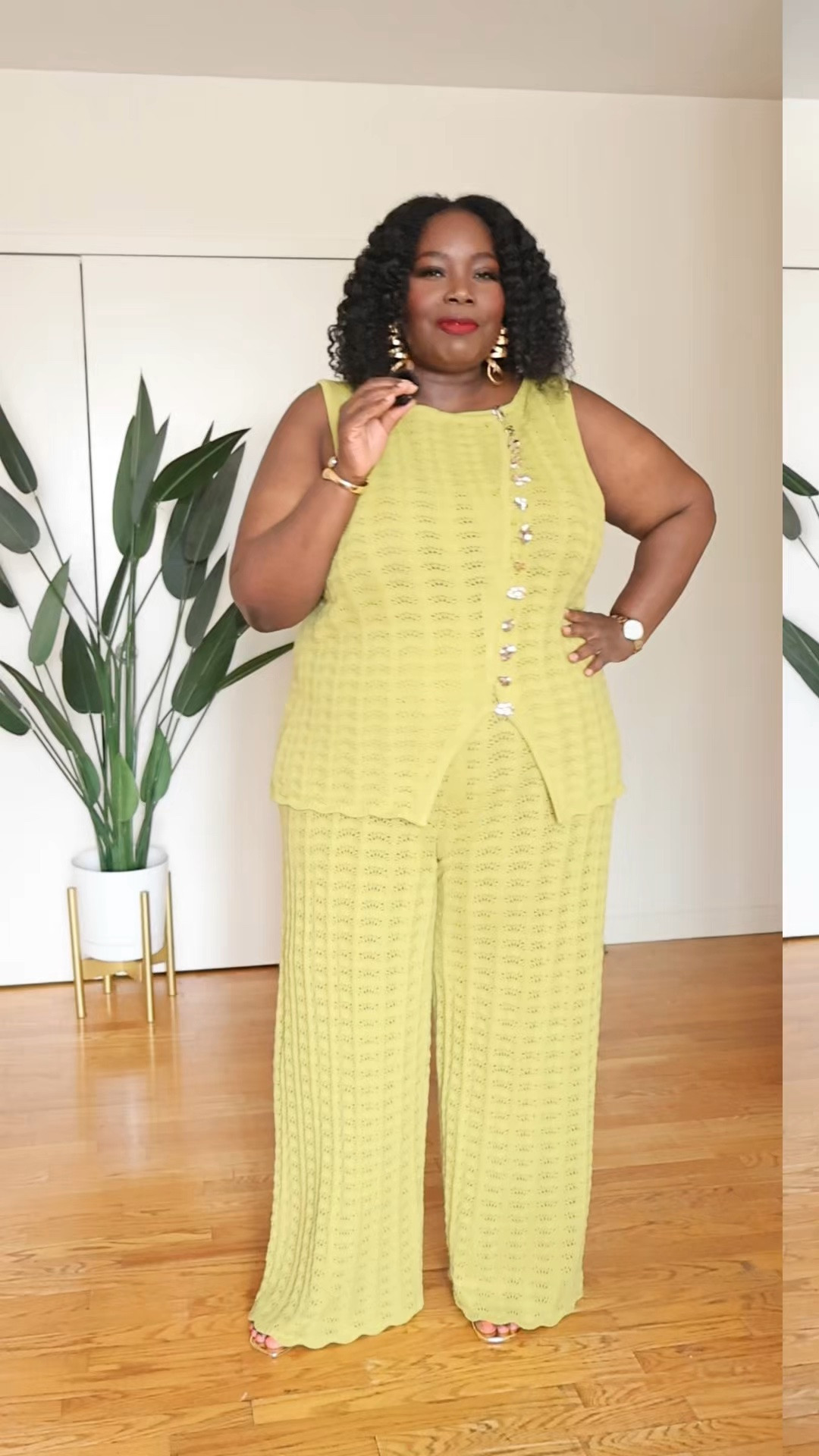 Plus size fashion. Matches sets for summer. Loving this knit open stitch set from Eloquii #gifted

#LTKPlusSize #LTKMidsize #LTKOver40