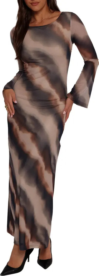 Pandora Long Sleeve Mesh Maxi Dress | Nordstrom