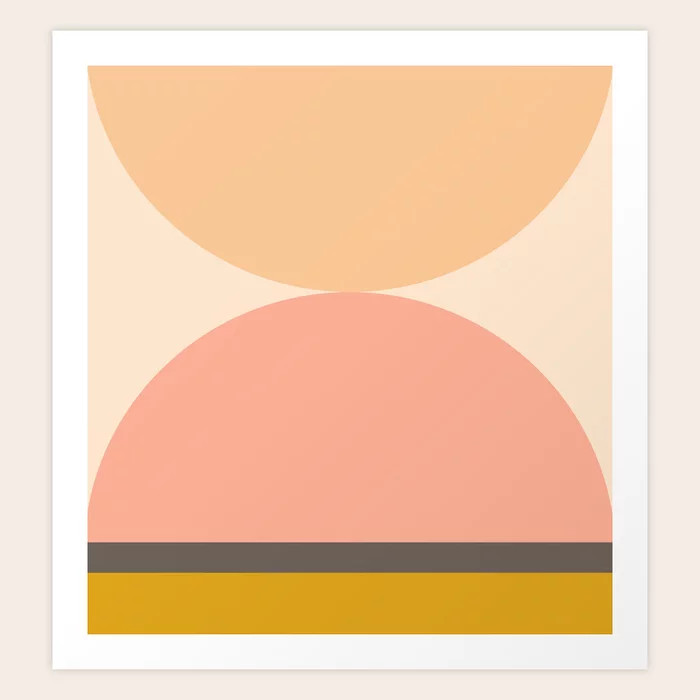 Abstraction_Mountains_Balance_ART_Landscape_Minimalism_001 Art Print | Society6