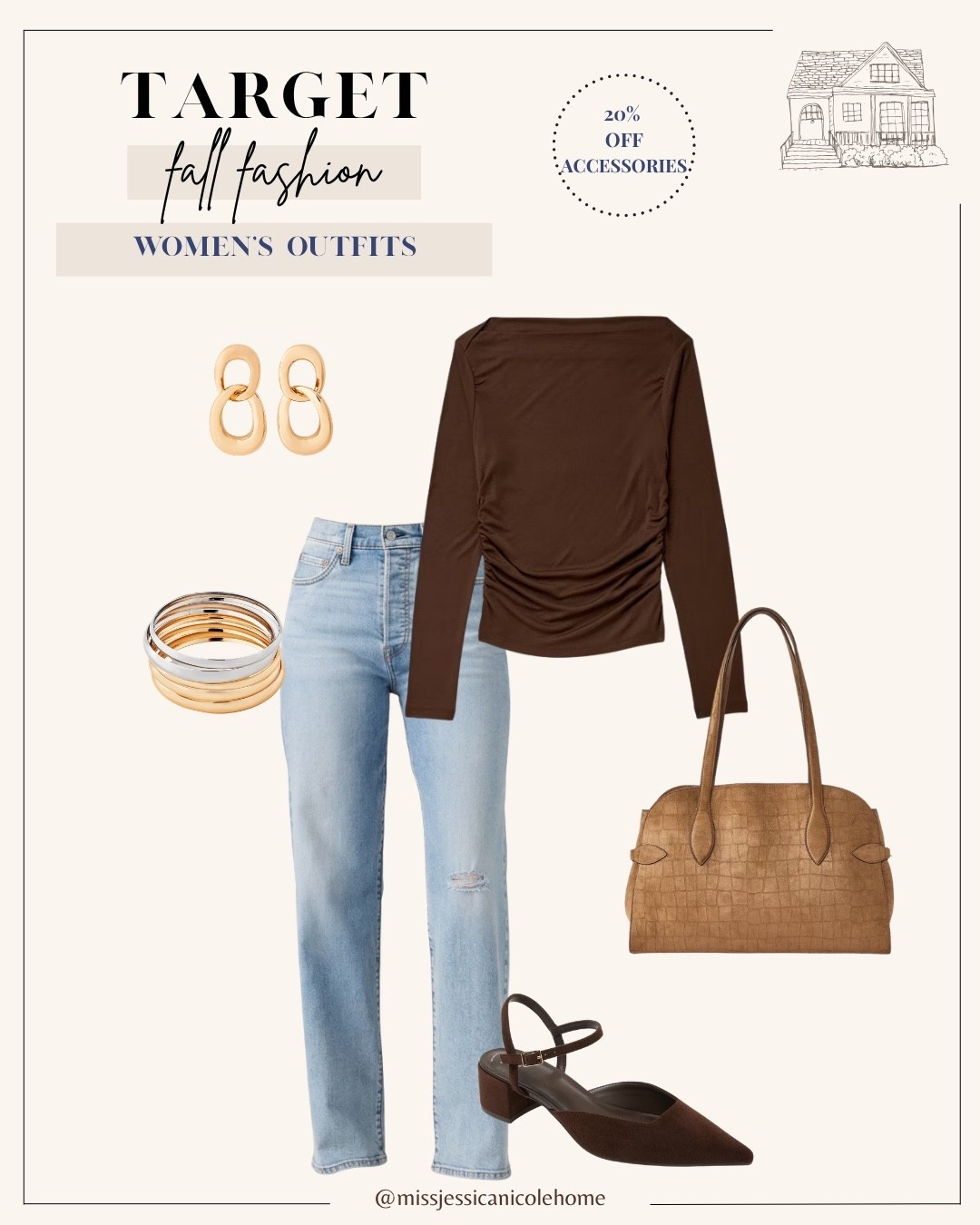 Casual fall outfit // women’s date night outfit // daytime outfit // target fall fashion