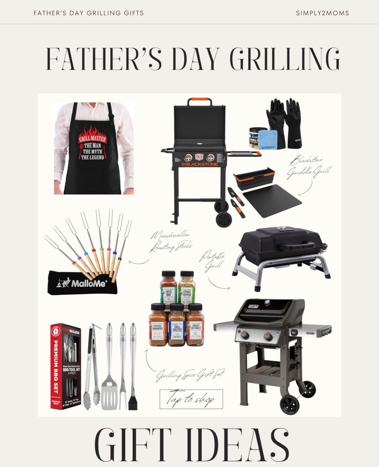 Father’s Day grilling gift ideas for the dad who’s always at the grill. Blackstone griddles, portable grills, BBQ tool sets, grilling spices, roasting sticks, grill gloves, funny aprons, and backyard cooking favorites he’ll actually use all summer long.

#LTKSeasonal #LTKMens #LTKHome