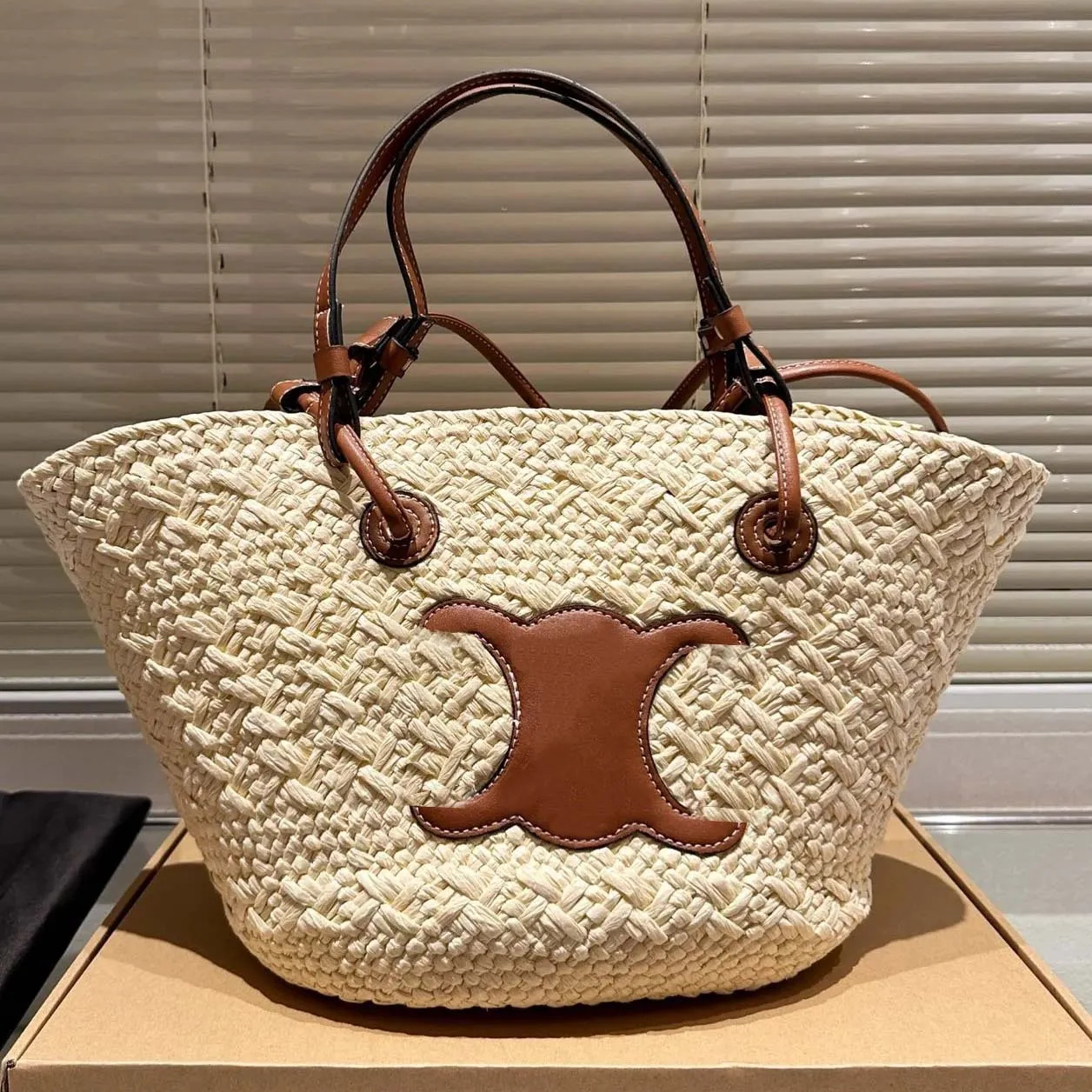 Save Big on Bulk Woven Beach Bag With Zipper Beach Bag Summer Woven Bag Designer Bag Lafitte Gras... | DHGate