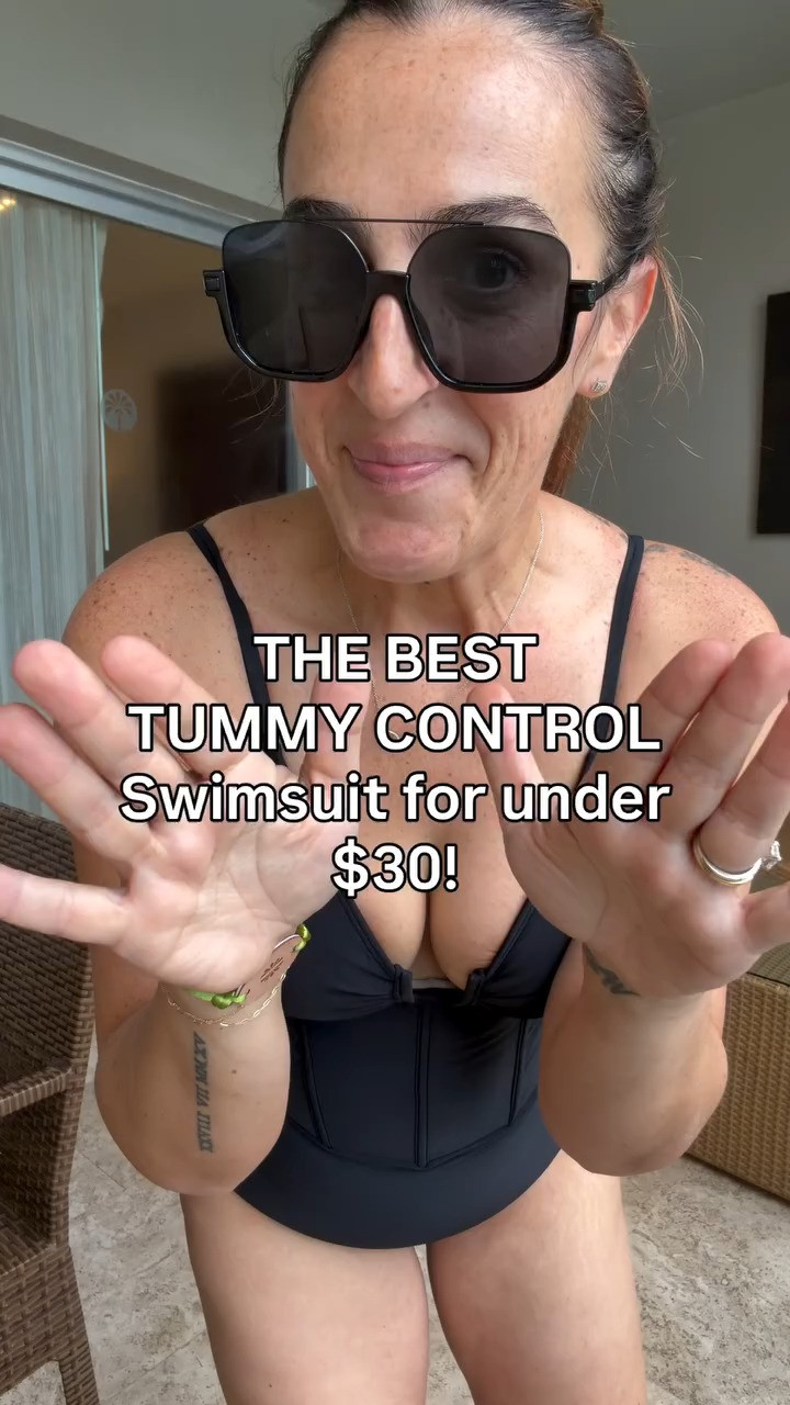 Yall. This suit is wildly amazing. There’s a layer under that sucks you in but it’s not suffocating at all. It’s very comfy. My chest stayed in place and I don’t adjust once but best of all. I’m so bloated and felt SNATCHED!

#tummycontrol #csectionbelly #looseskin #bathingsuit #tummycontrolswimsuit #swimsuit 

 #LTKOver40 #LTKMidsize #LTKFindsUnder50