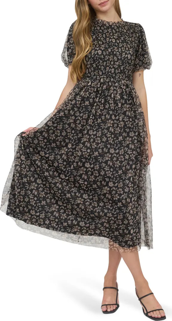 Floral Smocked Maxi Dress | Nordstrom Rack