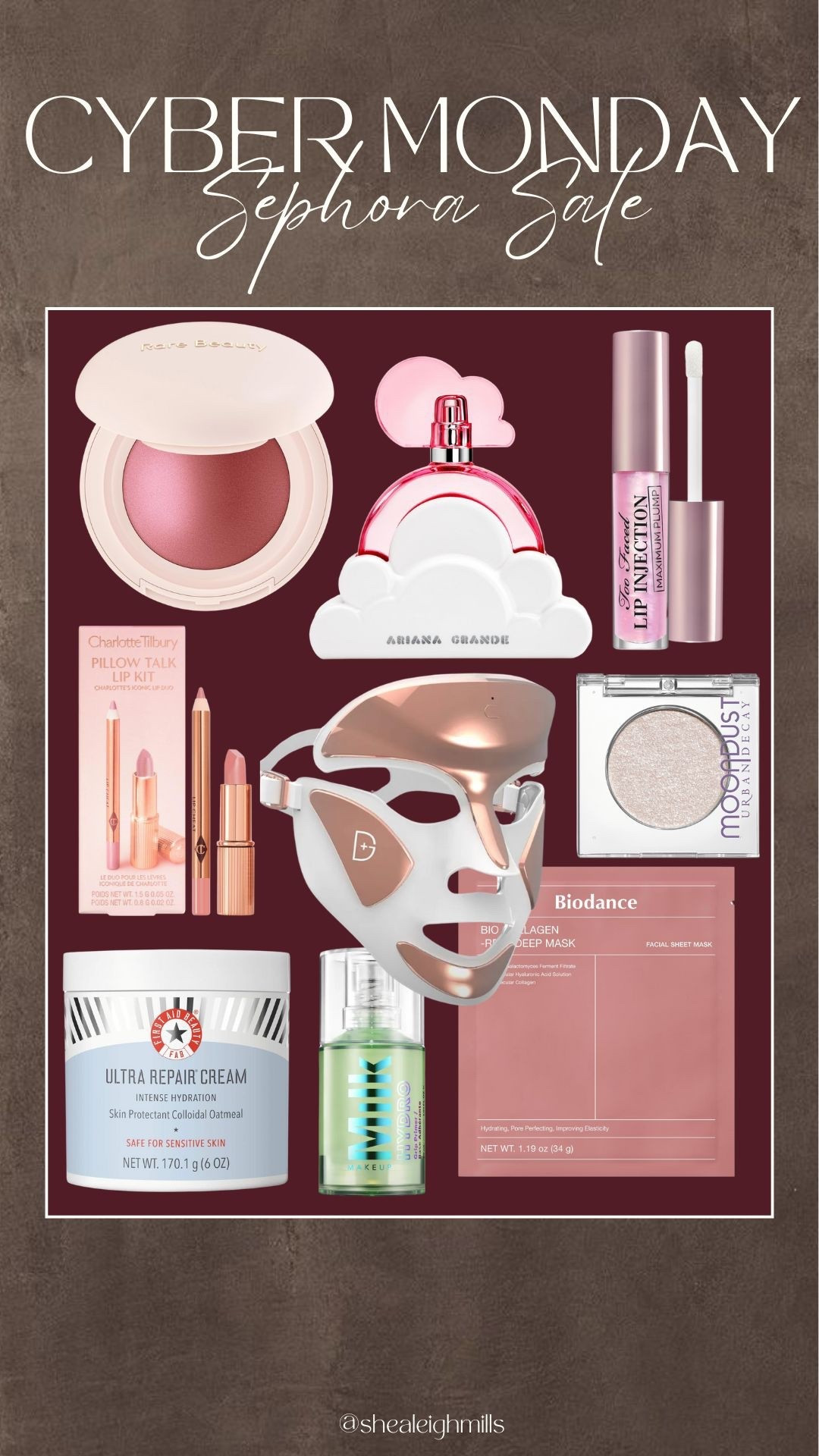 Cyber Monday at Sephora is so good this year 🤍✨ Rounding up the top deals worth grabbing — Rare Beauty blush, Charlotte Tilbury Pillow Talk set, Milk Hydro Grip, Too Faced Lip Injection, Ariana Grande fragrance, First Aid Beauty, and even the Dr. Dennis Gross LED mask. Linking all the best markdowns + giftable picks!


Sephora Cyber Monday, Sephora sale, beauty deals, Rare Beauty blush, Charlotte Tilbury sale, Pillow Talk set, Dr Dennis Gross LED mask, Milk Hydro Grip, Ariana Grande perfume, First Aid Beauty sale, holiday beauty gifts, Sephora gift sets

#LTKGiftGuide #LTKSaleAlert #LTKCyberWeek