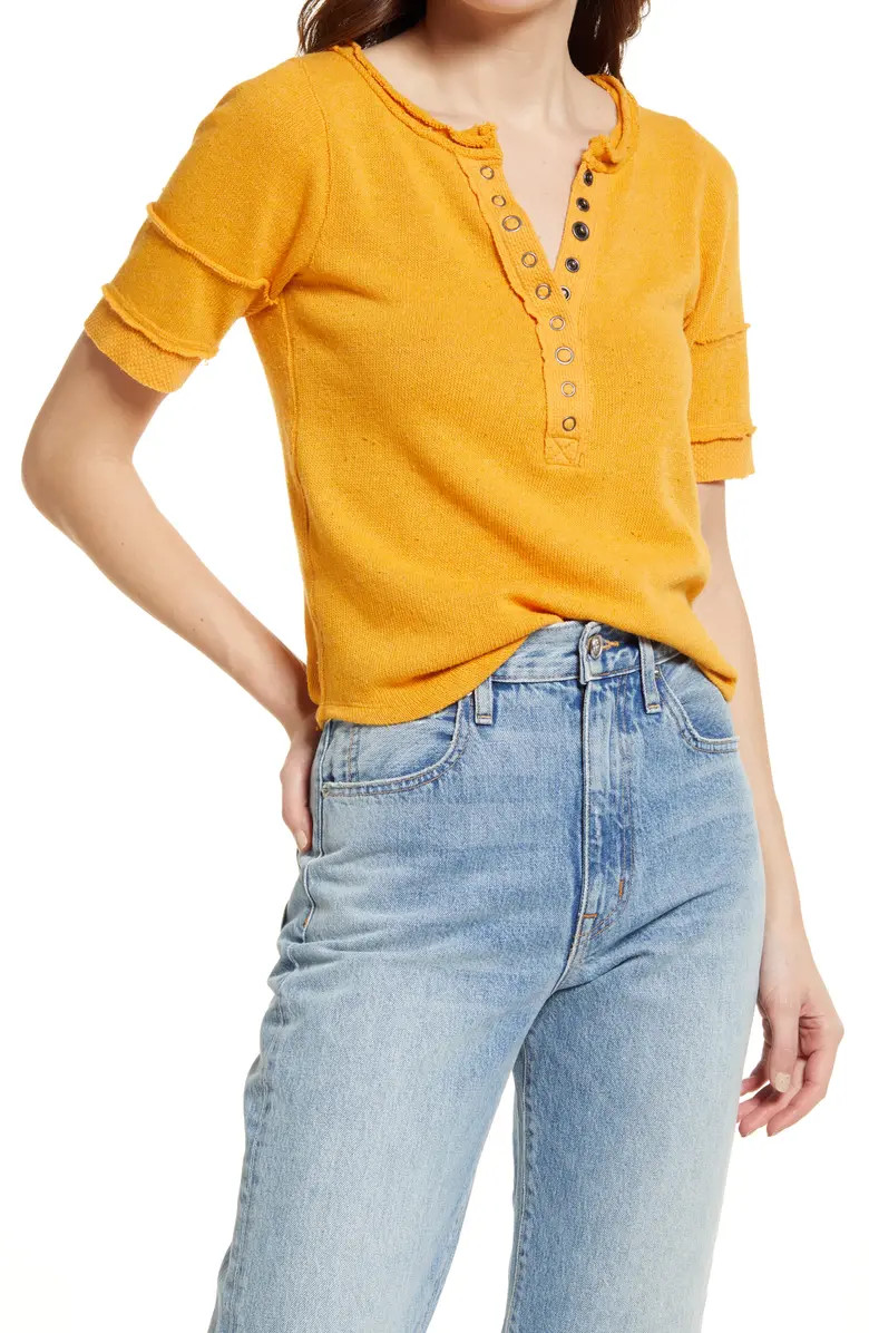 On the Run Cotton Blend Henley | Nordstrom