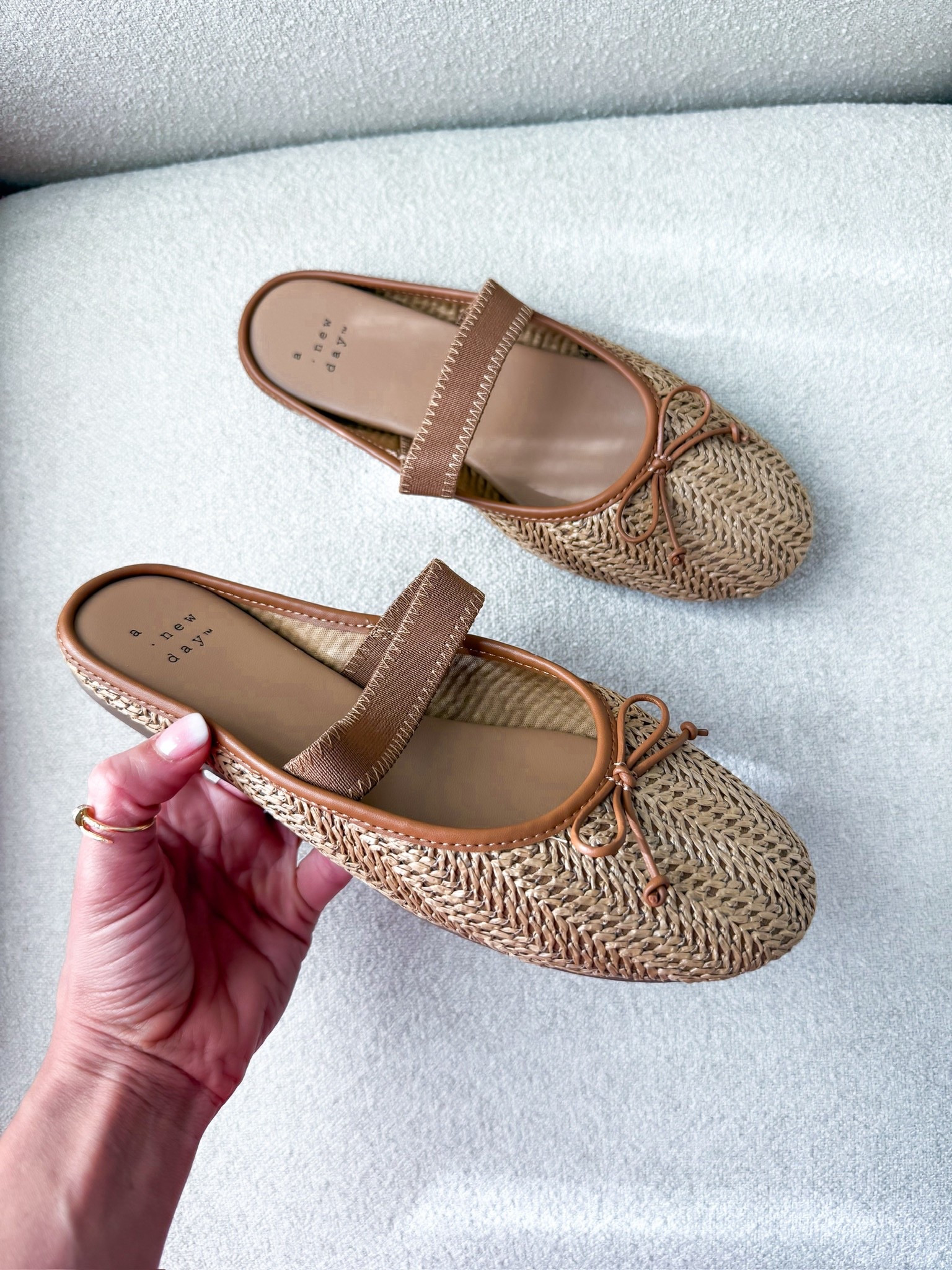 New spring shoes from Target. Woven ballet flats. Slip on mule flats. Rattan ballet slides. Vacation shoes. Spring shoes. Spring outfits. Business casual. Resort wear. Resort outfits. TTS for me. 


#LTKWorkwear #LTKTravel #LTKootd
