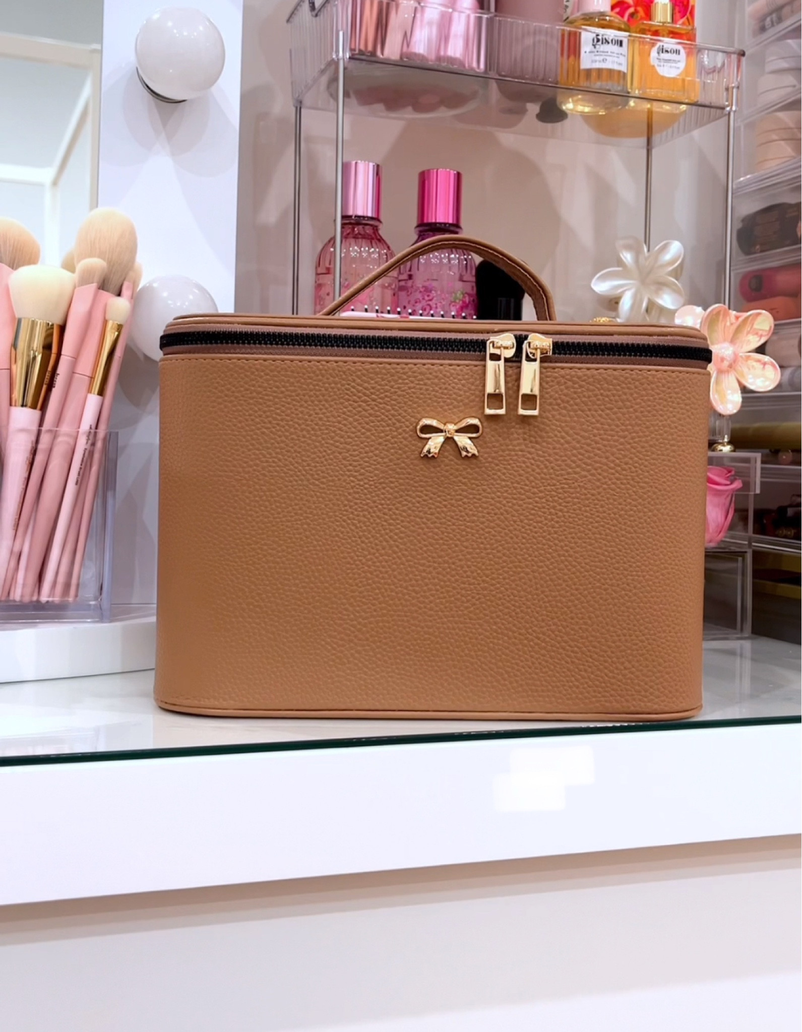 the cutest makeup bag 🎀✨ 

#LTKSeasonal #LTKBeauty #LTKHoliday