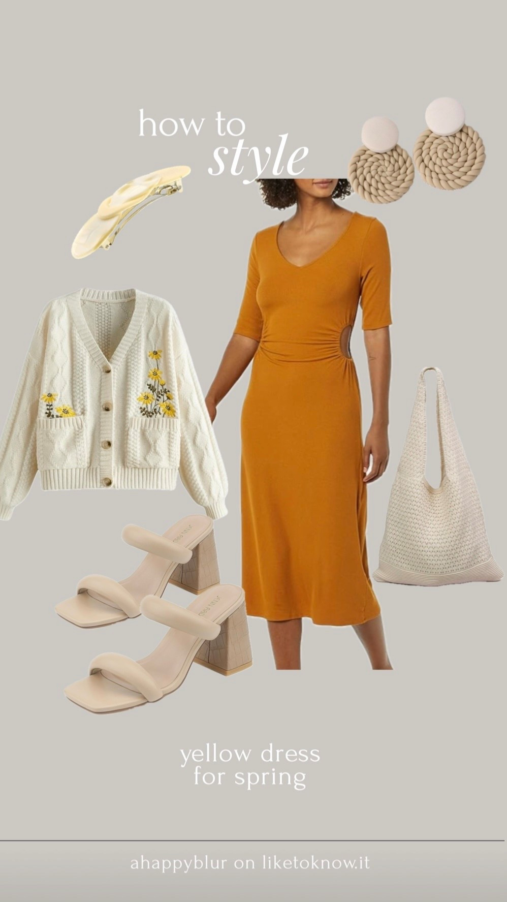 yellow dress spring outfit💛🌼🧈 ordered a size xs that’s currently under $5!

#LTKSeasonal #LTKootd