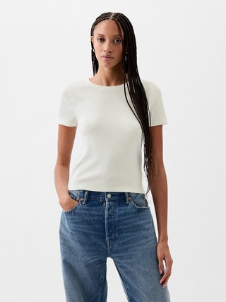 Modern Rib Cropped T-Shirt | Gap (CA)