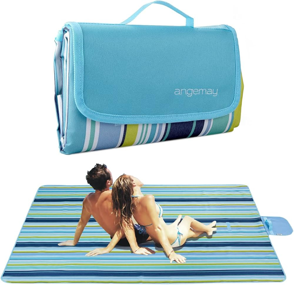 Angemay Outdoor & Picnic Blanket Extra Large Sand Proof and Waterproof Portable Beach Mat for Cam... | Amazon (US)