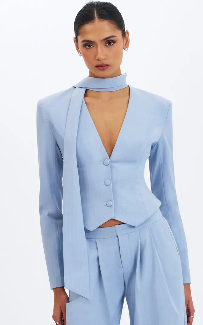 Miss Circle Renley Pinstripe Peplum Blazer | Nordstrom | Nordstrom