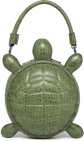 Men PU Leather Unique Novelty Turtle Shape Handbag Purse Removable Strap Crossbody Shoulder Bag f... | Amazon (US)