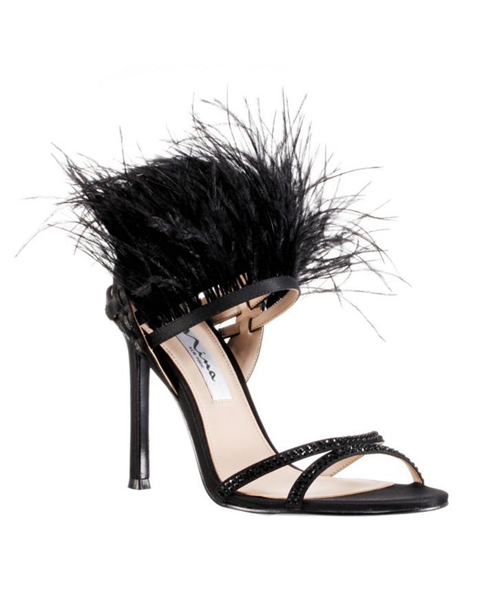 Nina Dalva Feather Dress Sandals & Reviews - Sandals - Shoes - Macy's | Macys (US)