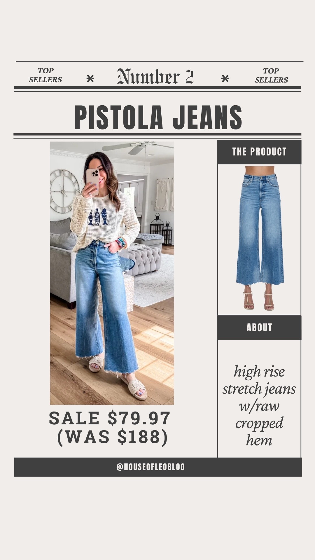 Sized up to a 26. Small sweater, pistola jeans. Wide leg jeans.

#LTKSaleAlert #LTKOver40 #LTKPetite