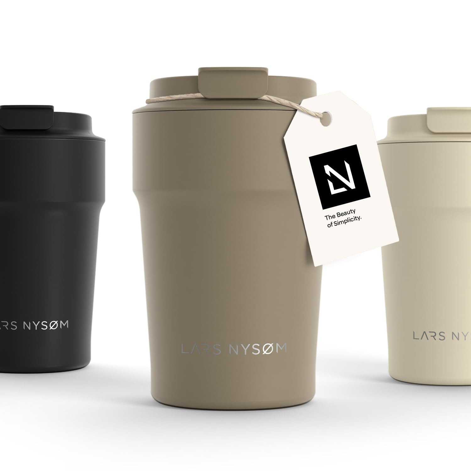 LARS NYSØM Thermo Coffee Mug-to-go 13oz | Travel Mug 0.38 Liter with Insulation | Leak Proof Sta... | Amazon (UK)